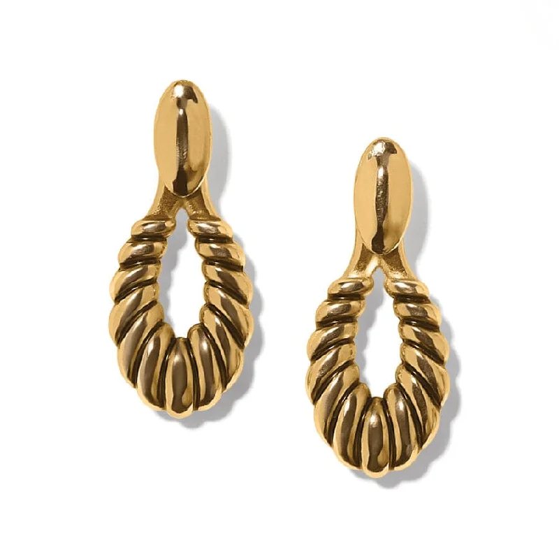 Women's Earrings – Elegant Designs for Every Personality--Athena Scalloped Post Drop Earrings