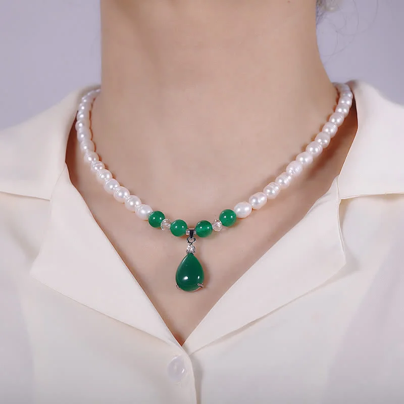 Shop Classic Women's Necklaces & Pendants with a Modern Twist-Buddha Stones Pearl Bead Waterdrop Calm Peace Necklace Pendant Shop Classic Women's Necklaces & Pendants with a Modern Twist-Buddha Stones Pearl Bead Waterdrop Calm Peace Necklace Pendant