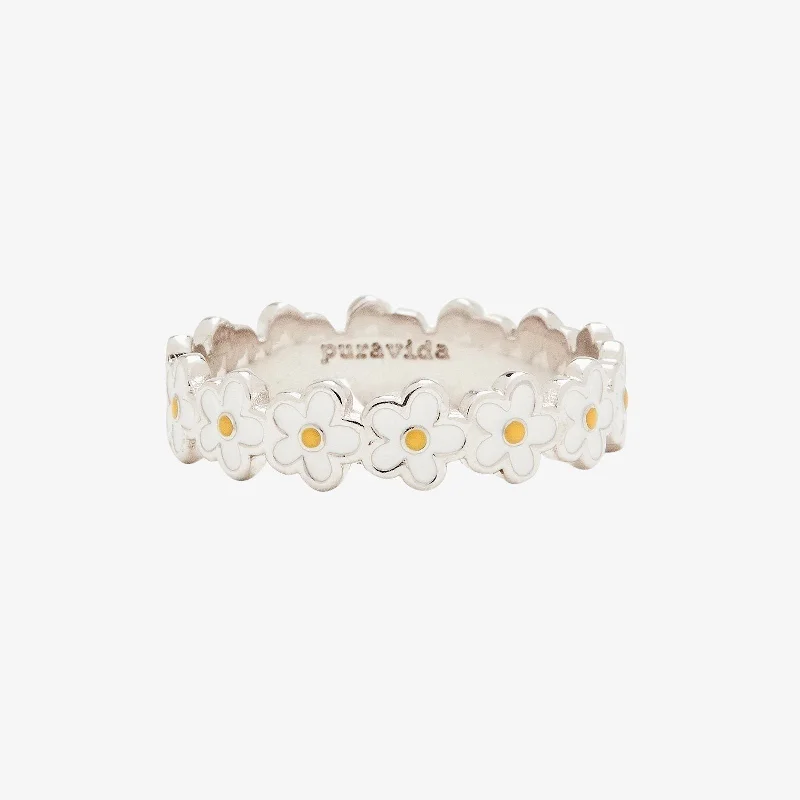 Chic Women's Rings for Fashion-Forward Looks-Painted Blooms Ring
