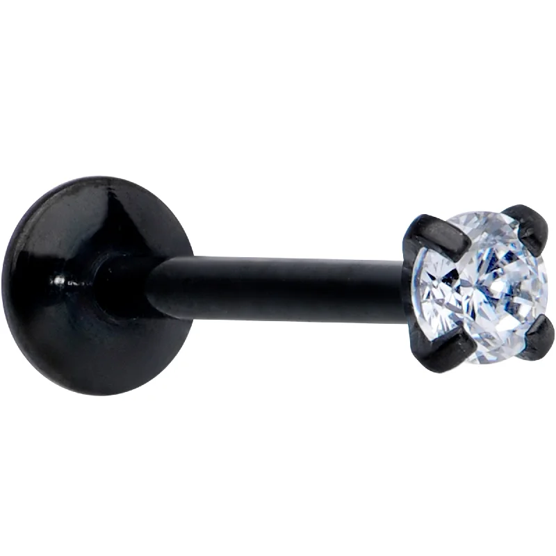Women's Earrings – Elegant Designs for Every Personality--20 Gauge 5/16 CZ Gem Black 2mm Threadless Push In Labret Tragus Women's Earrings – Elegant Designs for Every Personality--20 Gauge 5/16 CZ Gem Black 2mm Threadless Push In Labret Tragus