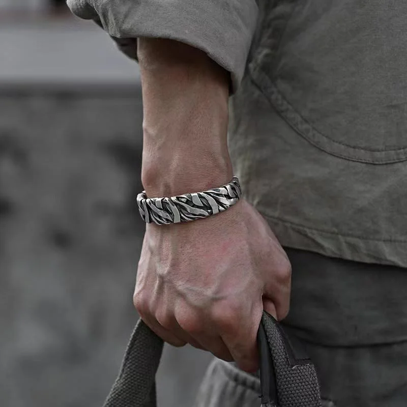 Trendy Cuff Bracelets for Men-Buddha Stones Retro Line Texture Healing Cuff Bracelet Bangle Trendy Cuff Bracelets for Men-Buddha Stones Retro Line Texture Healing Cuff Bracelet Bangle