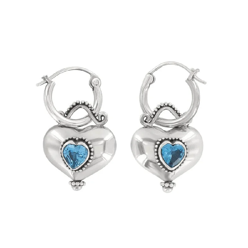 Women's Earrings – Elegant Designs for Every Personality--Buddha Aqua Heart Reversible Earrings Women's Earrings – Elegant Designs for Every Personality--Buddha Aqua Heart Reversible Earrings