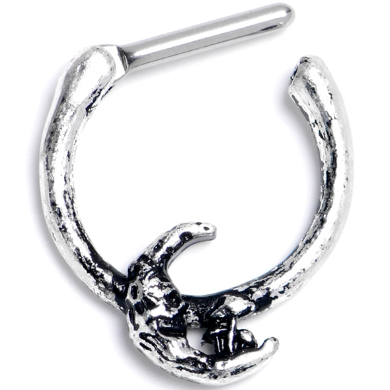 Women's Earrings – Elegant Designs for Every Personality--16 Gauge 5/16 Mushrooms on the Moon Cartilage Clicker