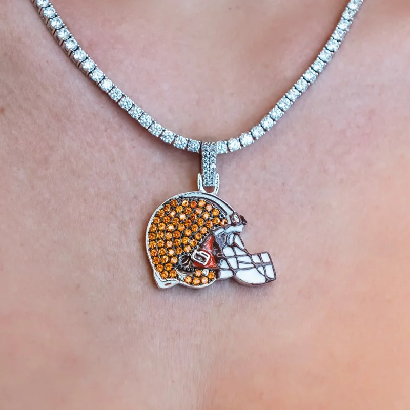 Shop Classic Women's Necklaces & Pendants with a Modern Twist-Cleveland Browns Official NFL Pendant Shop Classic Women's Necklaces & Pendants with a Modern Twist-Cleveland Browns Official NFL Pendant