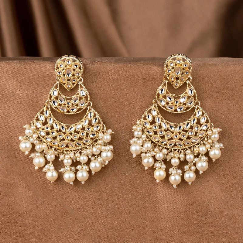 Aisha Pearl Kundan Earring