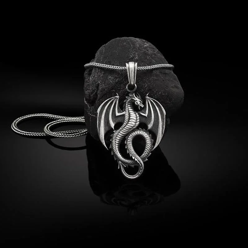 Shop Classic Women's Necklaces & Pendants with a Modern Twist-Buddha Stones Pure Tin Dragon Luck Success Necklace Pendant Shop Classic Women's Necklaces & Pendants with a Modern Twist-Buddha Stones Pure Tin Dragon Luck Success Necklace Pendant