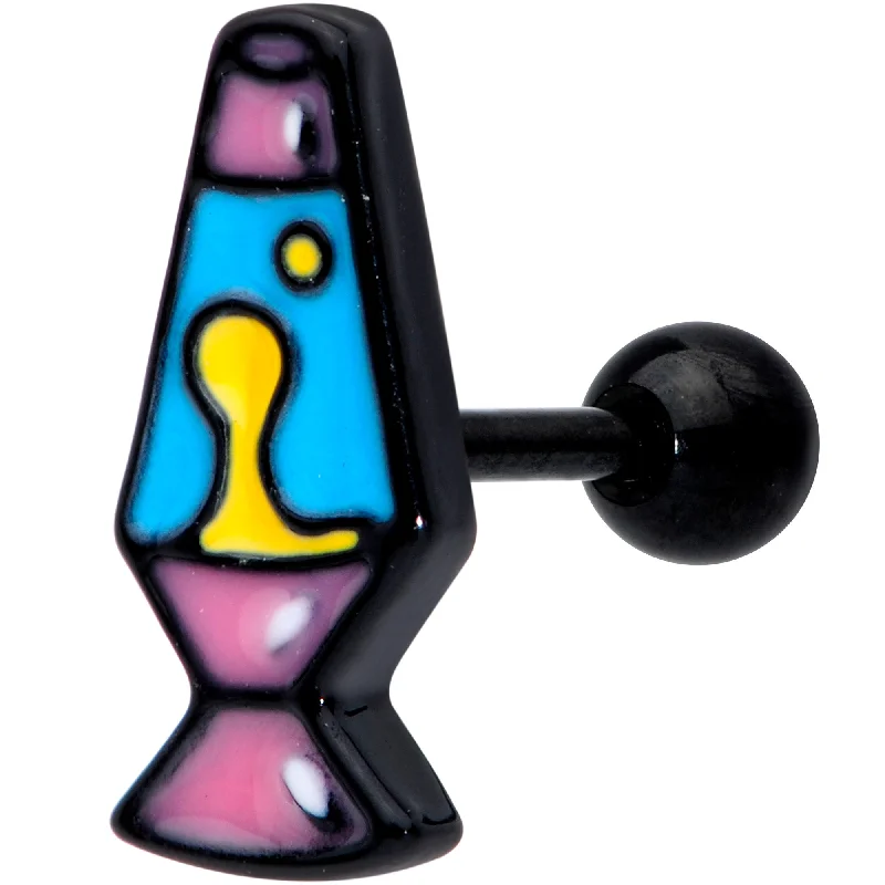 Women's Earrings – Elegant Designs for Every Personality--16 Gauge 1/4 Black Retro Lava Lamp Cartilage Tragus Earring Women's Earrings – Elegant Designs for Every Personality--16 Gauge 1/4 Black Retro Lava Lamp Cartilage Tragus Earring