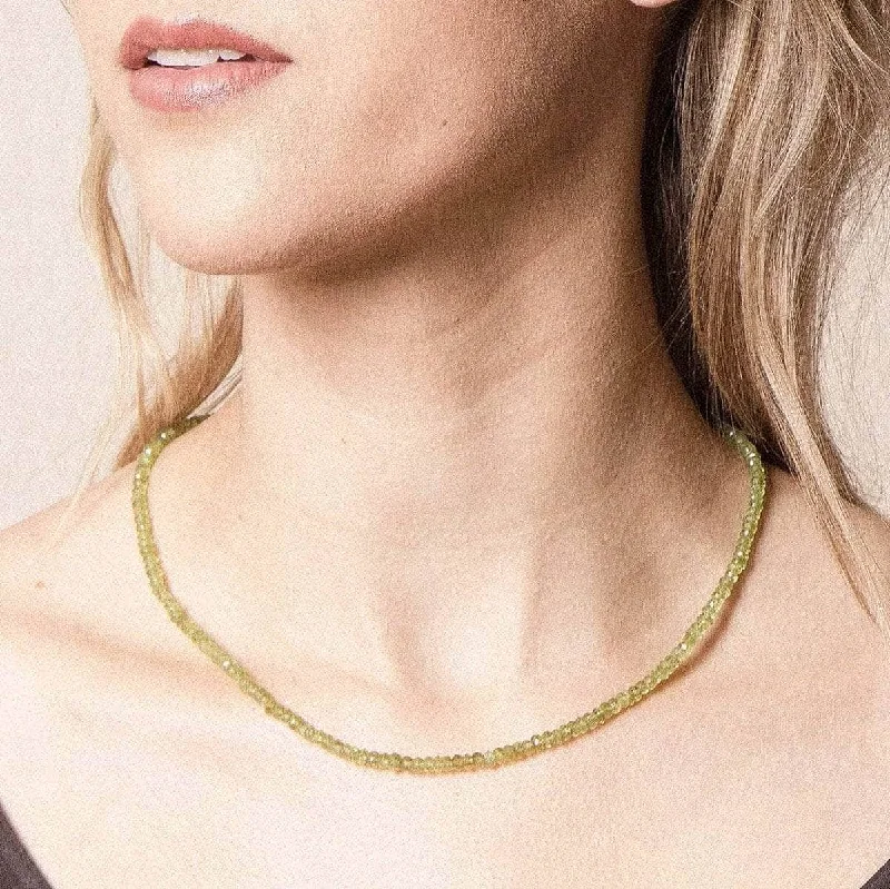 Shop Classic Women's Necklaces & Pendants with a Modern Twist-Peridot Bead Necklace Shop Classic Women's Necklaces & Pendants with a Modern Twist-Peridot Bead Necklace