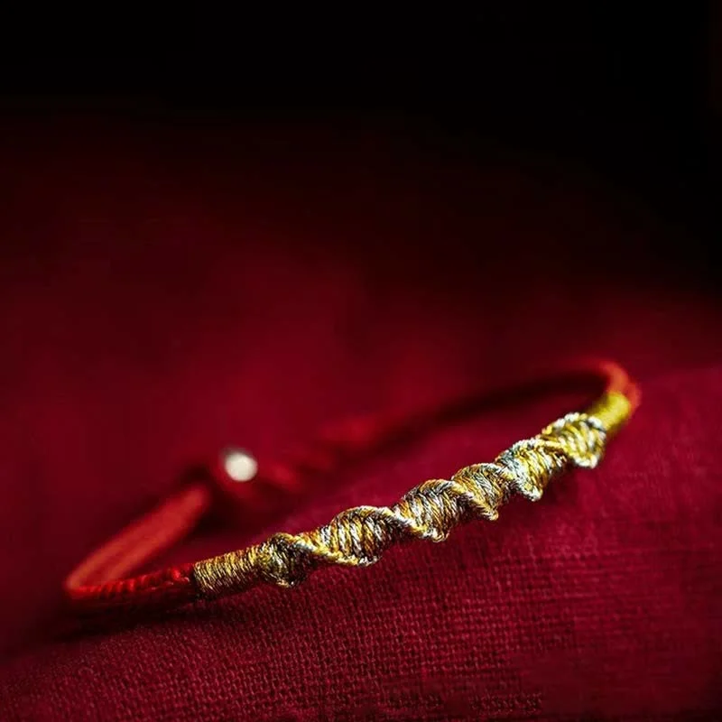 Simple Cuff Bracelets for Men-Buddha Stones 925 Sterling Silver Luck Strength Red String Protection Braid Bracelet Simple Cuff Bracelets for Men-Buddha Stones 925 Sterling Silver Luck Strength Red String Protection Braid Bracelet