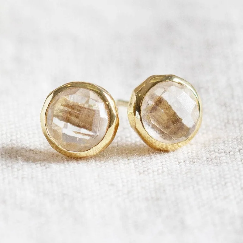 Women's Earrings – Elegant Designs for Every Personality--Herkimer Diamond Silver or Gold Stud Earring Women's Earrings – Elegant Designs for Every Personality--Herkimer Diamond Silver or Gold Stud Earring