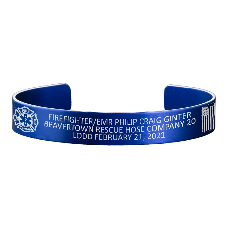 Men's Bracelets with Faux Leather Straps-Firefighter & EMR Philip Craig Ginter Memorial Band – Hosted by the Ginter Family Men's Bracelets with Faux Leather Straps-Firefighter & EMR Philip Craig Ginter Memorial Band – Hosted by the Ginter Family