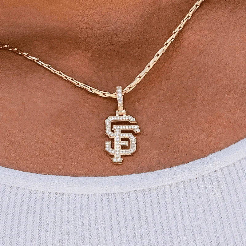 Exclusive Men's Necklaces & Pendants for the Modern Gentleman-San Francisco Giants Official MLB Micro Logo Pendant Exclusive Men's Necklaces & Pendants for the Modern Gentleman-San Francisco Giants Official MLB Micro Logo Pendant