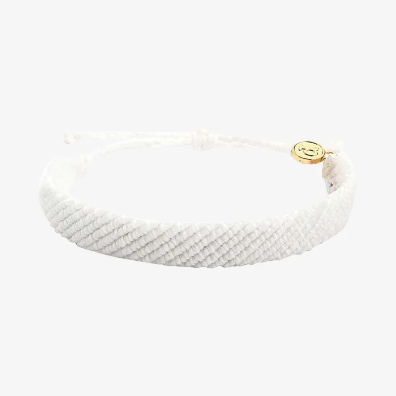 Stylish Bracelets for Men with Simple Bands-Flat Wide Woven Bracelet