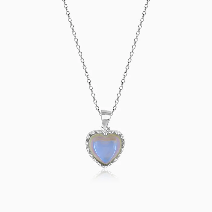 Shop Classic Women's Necklaces & Pendants with a Modern Twist-Silver Mystic Heart Pendant Shop Classic Women's Necklaces & Pendants with a Modern Twist-Silver Mystic Heart Pendant