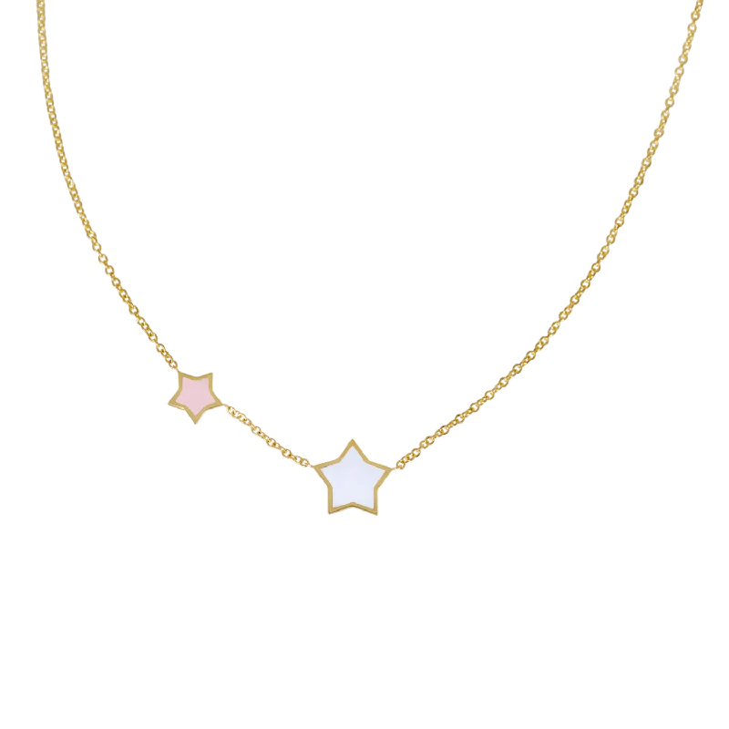 Shop Classic Women's Necklaces & Pendants with a Modern Twist-Twinkle Star Enamel Necklace Shop Classic Women's Necklaces & Pendants with a Modern Twist-Twinkle Star Enamel Necklace