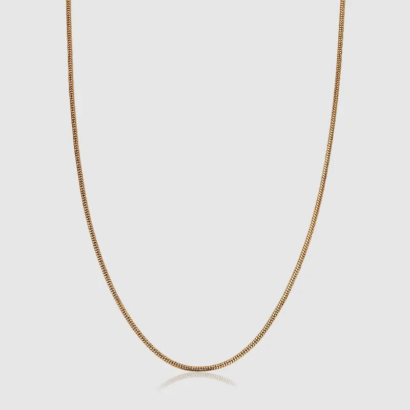 Exclusive Men's Necklaces & Pendants for the Modern Gentleman-Snake Chain (Gold) 2mm Exclusive Men's Necklaces & Pendants for the Modern Gentleman-Snake Chain (Gold) 2mm