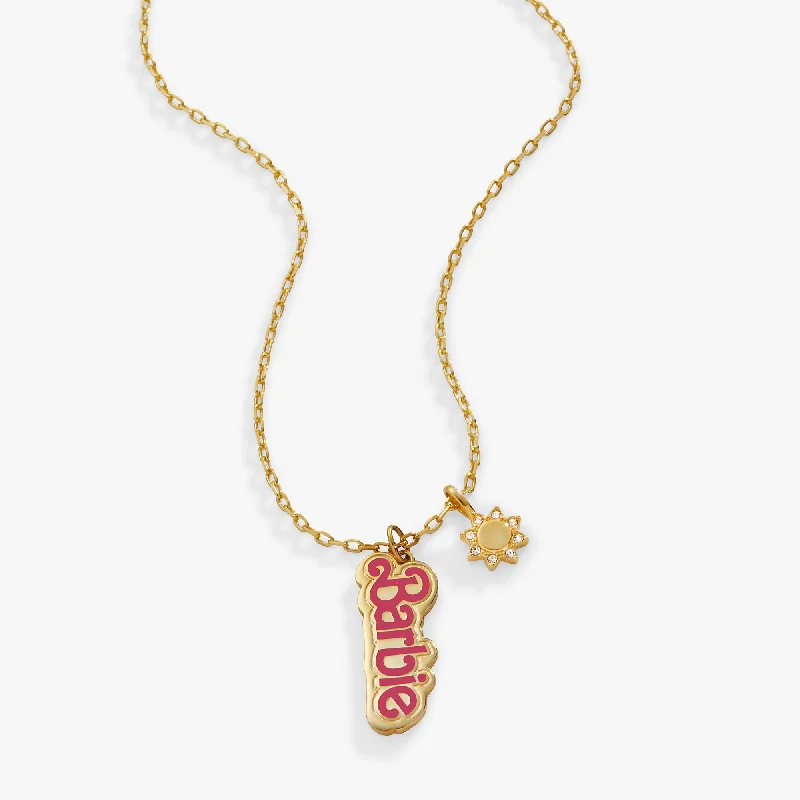 Shop Classic Women's Necklaces & Pendants with a Modern Twist-Barbie™ The Movie Barbie Duo Adjustable Necklace Shop Classic Women's Necklaces & Pendants with a Modern Twist-Barbie™ The Movie Barbie Duo Adjustable Necklace