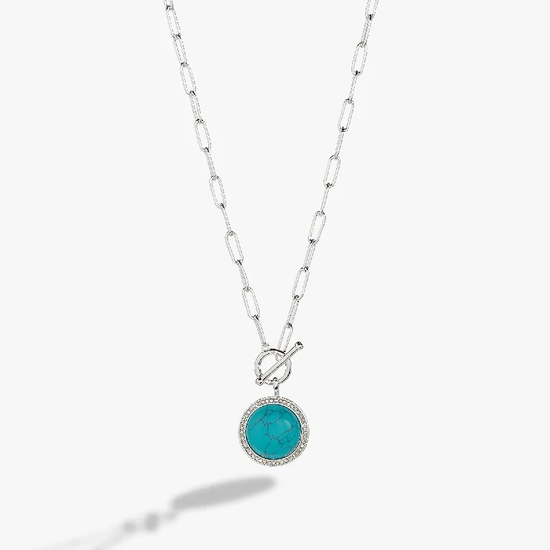 Shop Classic Women's Necklaces & Pendants with a Modern Twist-Turquoise Toggle Necklace Shop Classic Women's Necklaces & Pendants with a Modern Twist-Turquoise Toggle Necklace