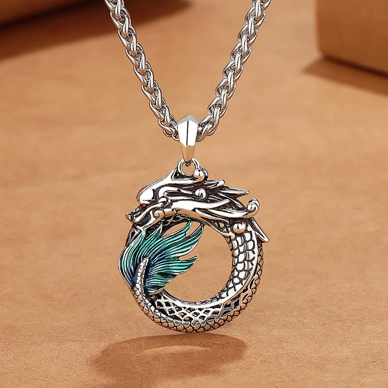 Shop Classic Women's Necklaces & Pendants with a Modern Twist-Buddha Stones Tibetan Copper Dragon Strength Necklace Shop Classic Women's Necklaces & Pendants with a Modern Twist-Buddha Stones Tibetan Copper Dragon Strength Necklace