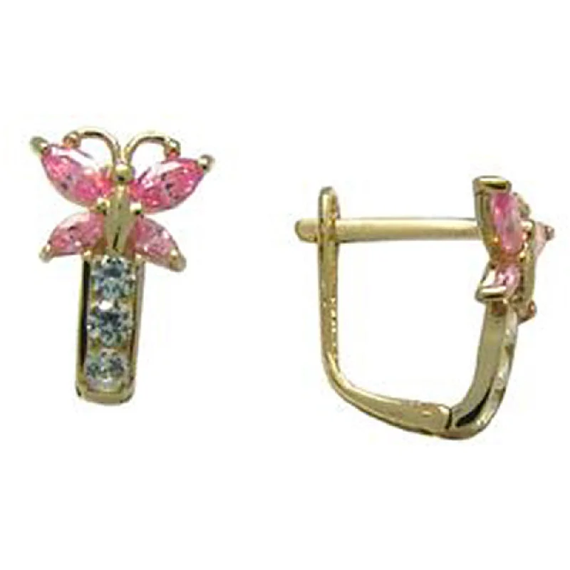 Women's Earrings – Elegant Designs for Every Personality--14kt Yellow Gold Butterfly October Birthstone Leverback Earrings Women's Earrings – Elegant Designs for Every Personality--14kt Yellow Gold Butterfly October Birthstone Leverback Earrings