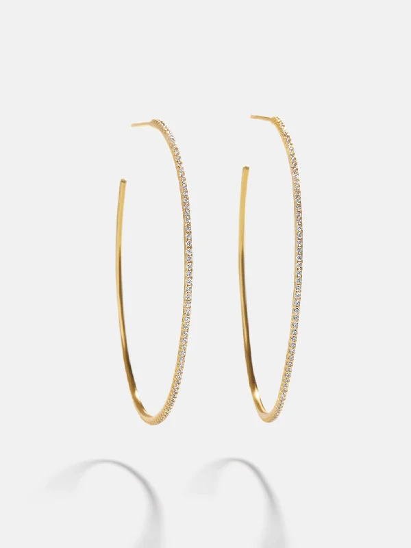 Women's Earrings – Elegant Designs for Every Personality--Niata 18K Gold Earrings - 48MM