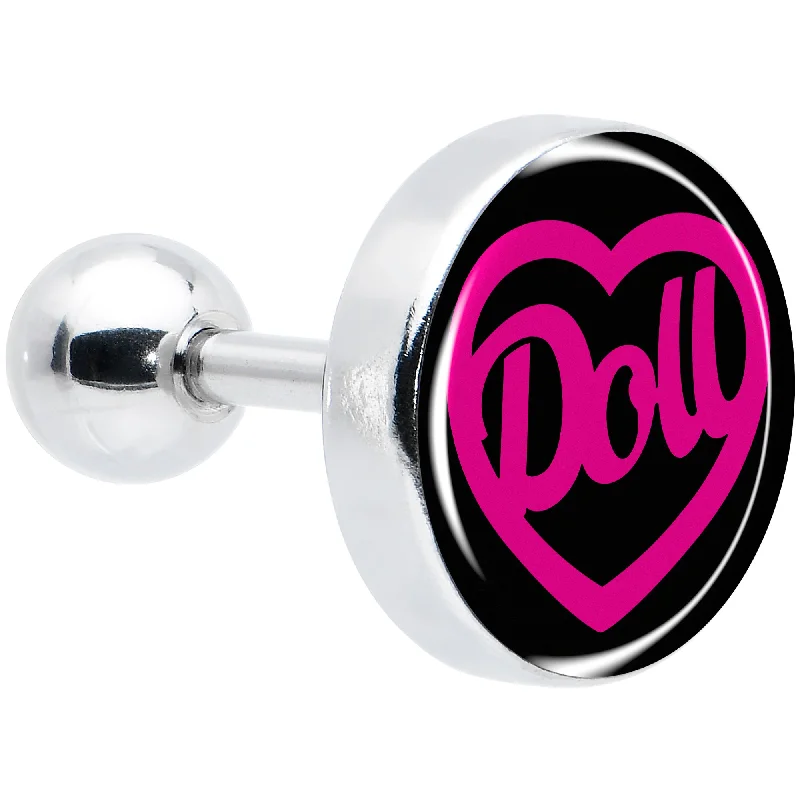 Women's Earrings – Elegant Designs for Every Personality--16 Gauge 1/4 Hollow Heart Doll Word Tragus Cartilage Earring Women's Earrings – Elegant Designs for Every Personality--16 Gauge 1/4 Hollow Heart Doll Word Tragus Cartilage Earring