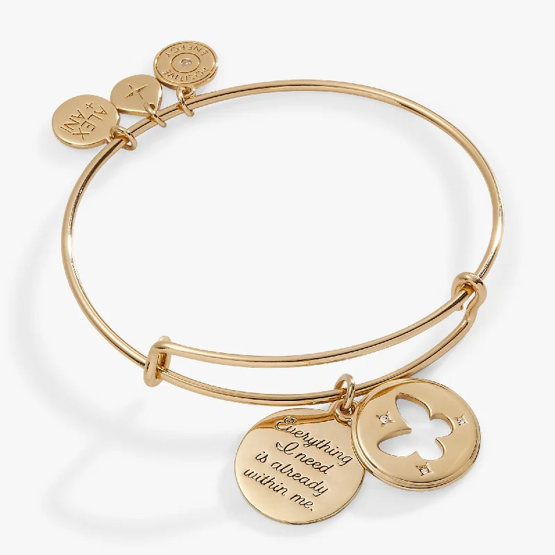 Colorful Bangle Sets for Women-Hidden Message Butterfly Affirmation Bangle