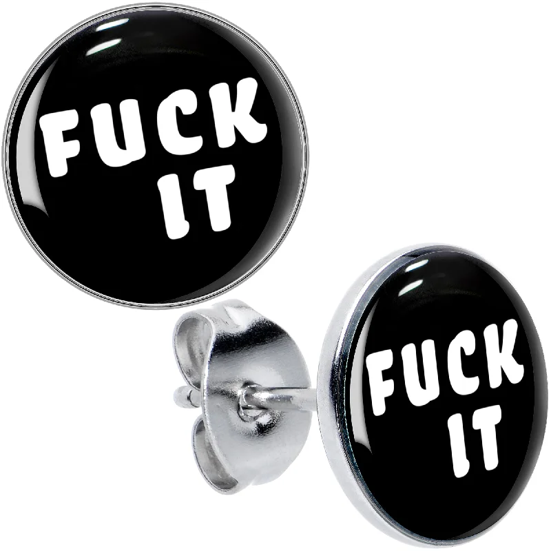 Women's Earrings – Elegant Designs for Every Personality--F*ck It Stud Earrings