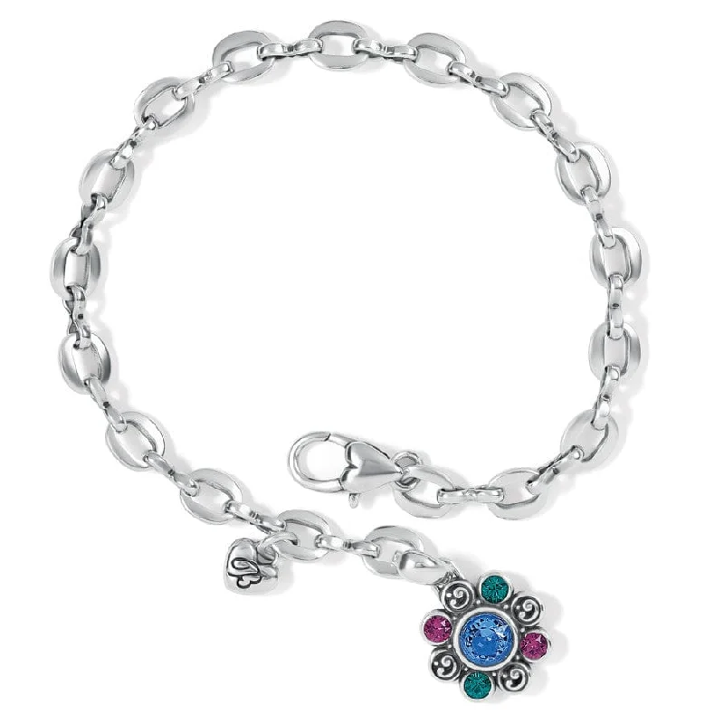 Large Wedding Bangles for Women-Elora Gems Flower Bracelet