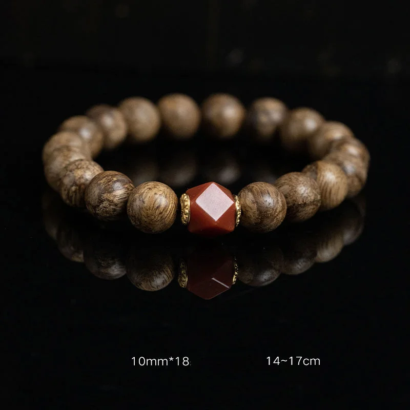 Casual Bracelets for Men with Simple Design-Buddha Stones Tarakan Agarwood Amber Red Agate Laughing Buddha Strength Meditation Bracelet Casual Bracelets for Men with Simple Design-Buddha Stones Tarakan Agarwood Amber Red Agate Laughing Buddha Strength Meditation Bracelet