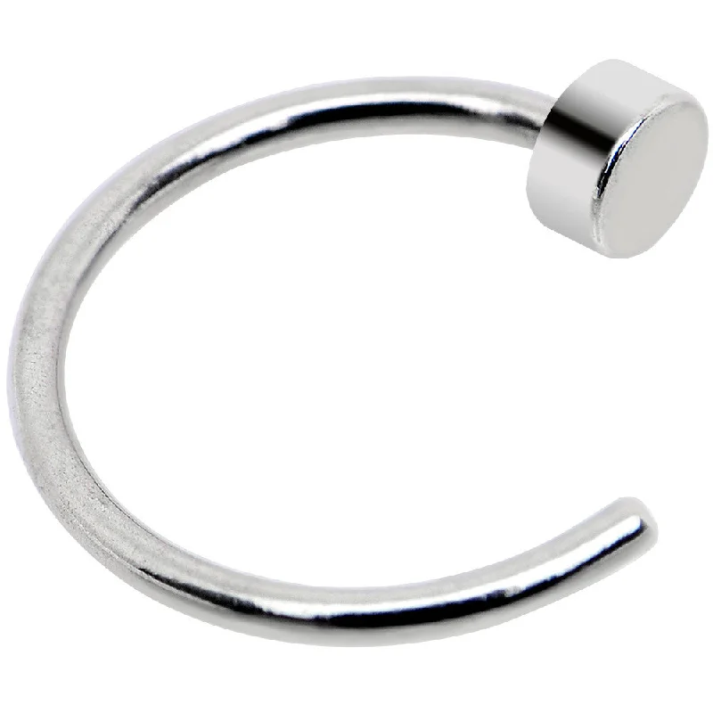 Nose Rings for Simple Looks -22 Gauge 1/4 Stainless Steel Nose Hoop