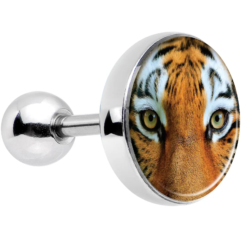 Women's Earrings – Elegant Designs for Every Personality--16 Gauge 1/4 Full Color Tiger Eyes Tragus Cartilage Earring