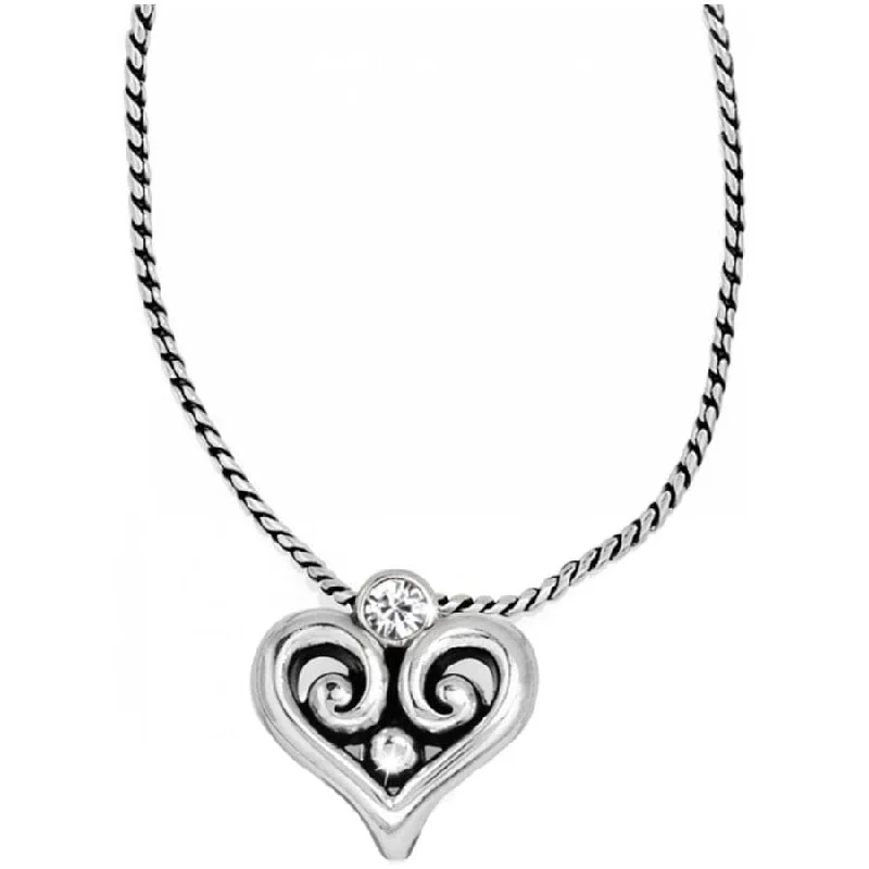 Shop Classic Women's Necklaces & Pendants with a Modern Twist-Alcazar Heart Badge Clip Necklace Shop Classic Women's Necklaces & Pendants with a Modern Twist-Alcazar Heart Badge Clip Necklace