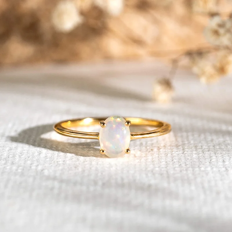 Chic Women's Rings for Fashion-Forward Looks-Opal Ring - Isabel