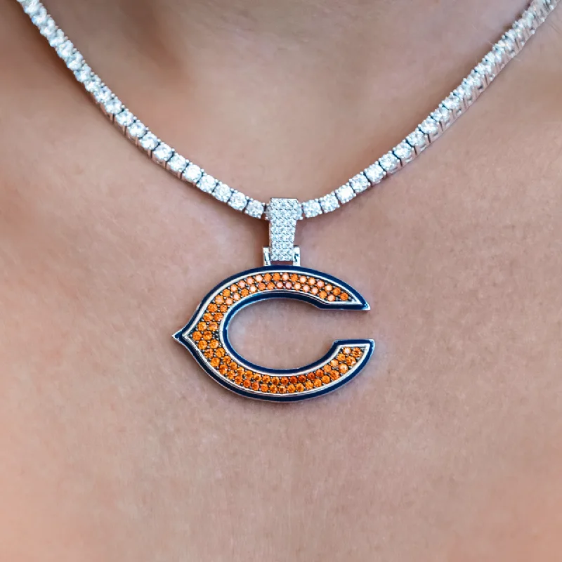 Shop Classic Women's  Necklaces & Pendants with a Modern Twist-Chicago Bears Official NFL Pendant