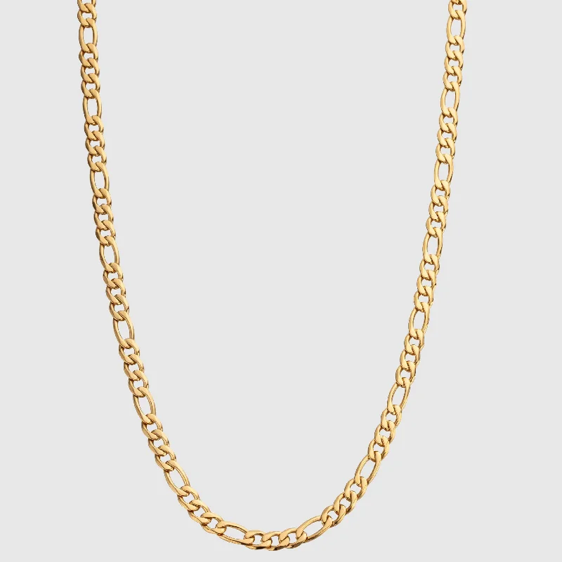 Exclusive Men's Necklaces & Pendants for the Modern Gentleman-Figaro (Gold) 5mm