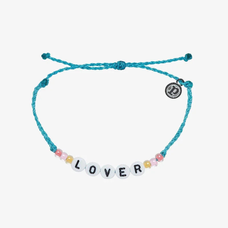 Gold and Silver Bangles for Women-Lover Alphabet Bead Bracelet