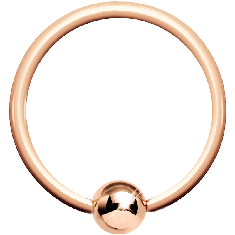 Women's Earrings – Elegant Designs for Every Personality--18 Gauge Rose Gold BCR Captive Ring 3/8 3mm Ball Women's Earrings – Elegant Designs for Every Personality--18 Gauge Rose Gold BCR Captive Ring 3/8 3mm Ball