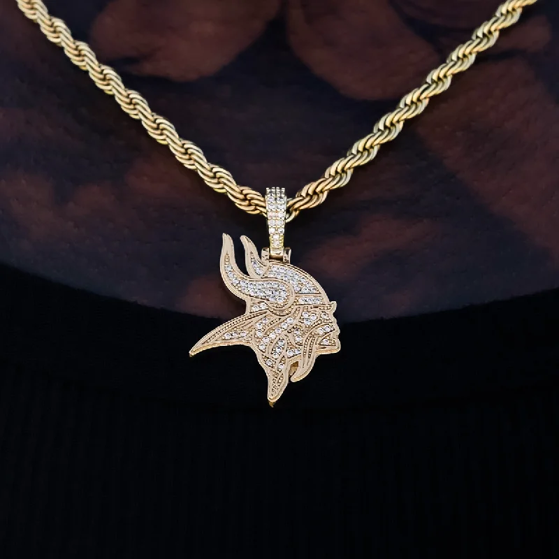 Exclusive Men's Necklaces & Pendants for the Modern Gentleman-Minnesota Vikings Official NFL Micro Logo Pendant Exclusive Men's Necklaces & Pendants for the Modern Gentleman-Minnesota Vikings Official NFL Micro Logo Pendant