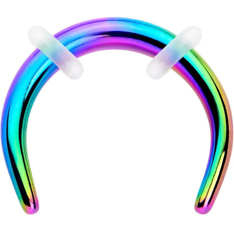 Women's Earrings – Elegant Designs for Every Personality--14 Gauge 5/16 Rainbow Pincher Crescent Taper Women's Earrings – Elegant Designs for Every Personality--14 Gauge 5/16 Rainbow Pincher Crescent Taper