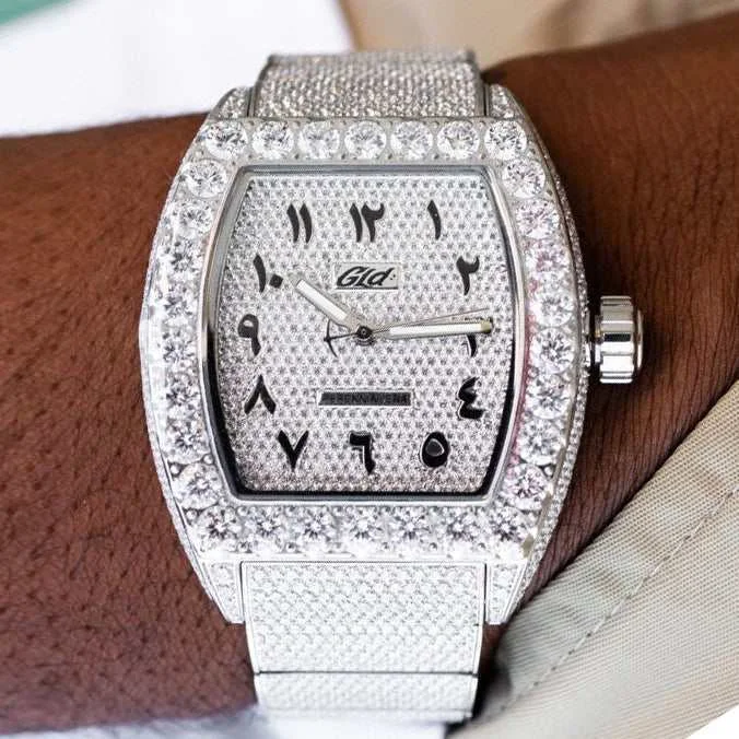 Men's Watches with Chronograph-40MM Perennial Era® Watch Arabic- Fully Iced