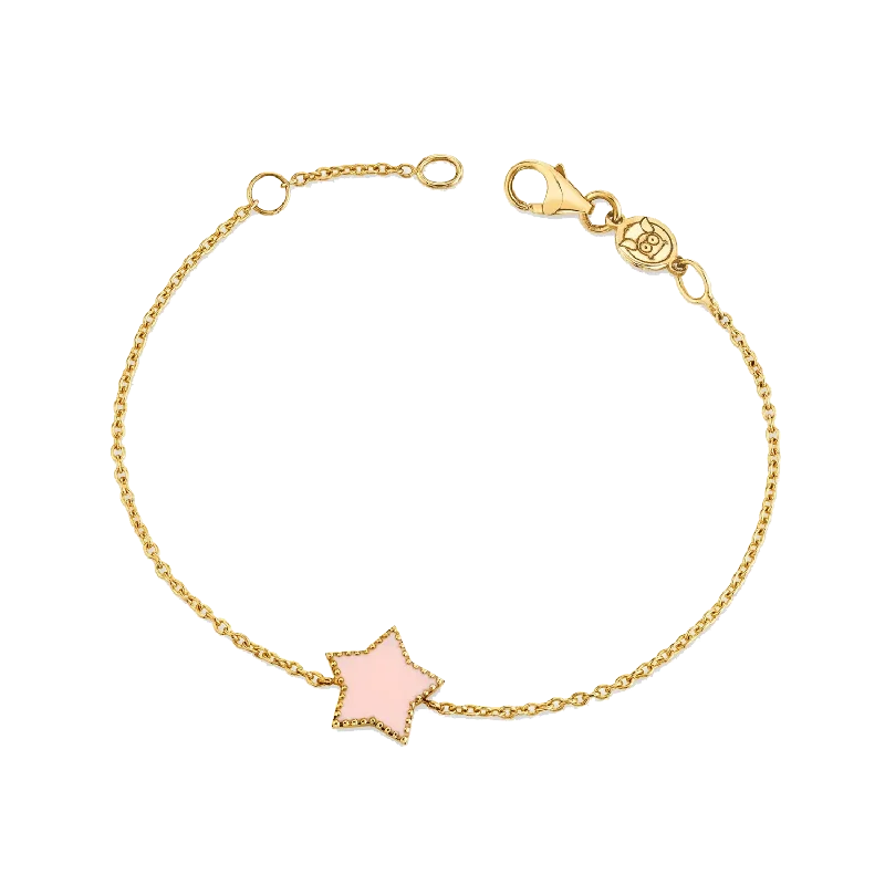 Stylish Bracelets for Men-Enamel Star Bracelet
