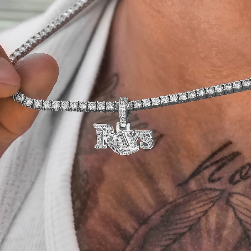 Exclusive Men's Necklaces & Pendants for the Modern Gentleman-Tampa Bay Rays Official MLB Micro Logo Pendant Exclusive Men's Necklaces & Pendants for the Modern Gentleman-Tampa Bay Rays Official MLB Micro Logo Pendant