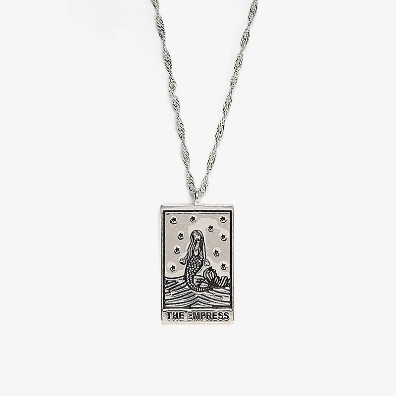 Shop Classic Women's  Necklaces & Pendants with a Modern Twist-Silver Tarot Card Pendant Necklace