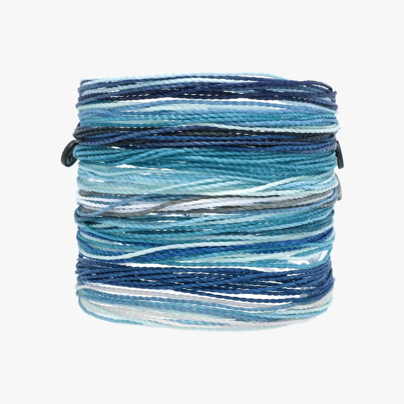 Gold-Plated Bracelets for Men-Blue Friendship 10 Pack