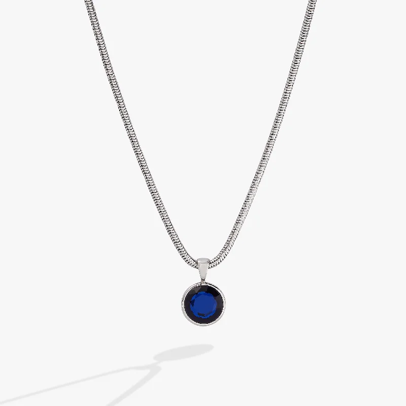 Shop Classic Women's Necklaces & Pendants with a Modern Twist-Sapphire Crystal Necklace Shop Classic Women's Necklaces & Pendants with a Modern Twist-Sapphire Crystal Necklace