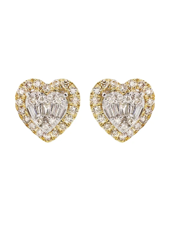 Shop Durable Men's Earrings for Everyday Wear-14K Yellow Gold Diamond Baguette Earrings For Men | 0.52 Carats | 2.76 Grams Shop Durable Men's Earrings for Everyday Wear-14K Yellow Gold Diamond Baguette Earrings For Men | 0.52 Carats | 2.76 Grams