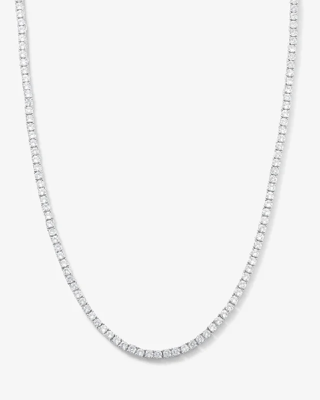 Shop Classic Women's Necklaces & Pendants with a Modern Twist-Heiress Tennis Necklace - Silver|White Diamondettes Shop Classic Women's Necklaces & Pendants with a Modern Twist-Heiress Tennis Necklace - Silver|White Diamondettes