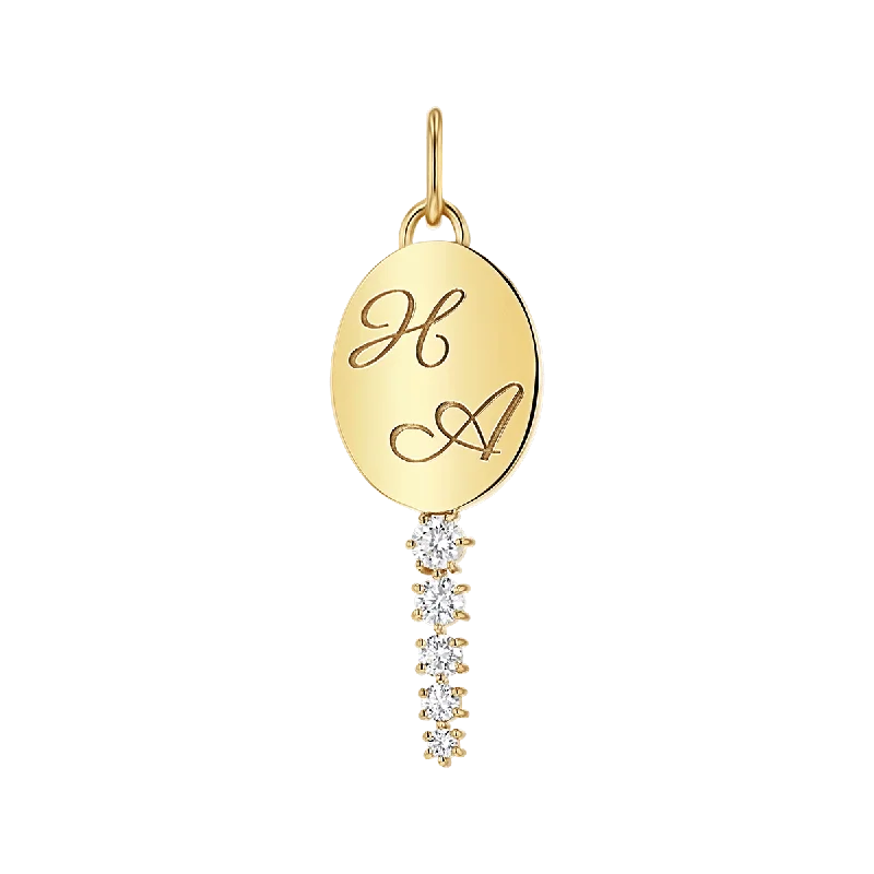 Shop Classic Women's Necklaces & Pendants with a Modern Twist-Engravable Tapered Diamond Key Charm Shop Classic Women's Necklaces & Pendants with a Modern Twist-Engravable Tapered Diamond Key Charm