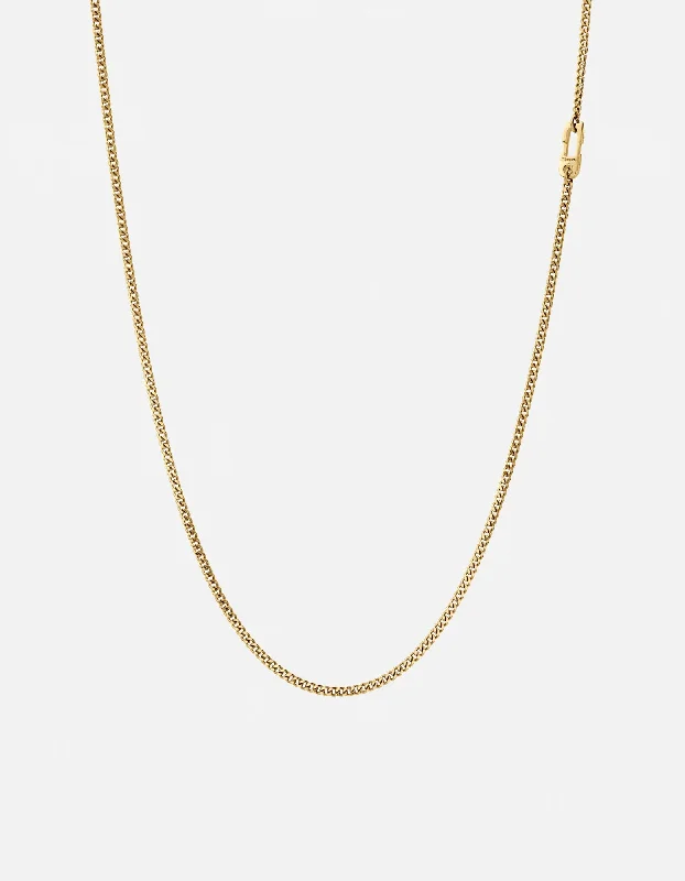 Exclusive Men's Necklaces & Pendants for the Modern Gentleman-2mm Mini Annex Chain Necklace, Gold Vermeil Exclusive Men's Necklaces & Pendants for the Modern Gentleman-2mm Mini Annex Chain Necklace, Gold Vermeil